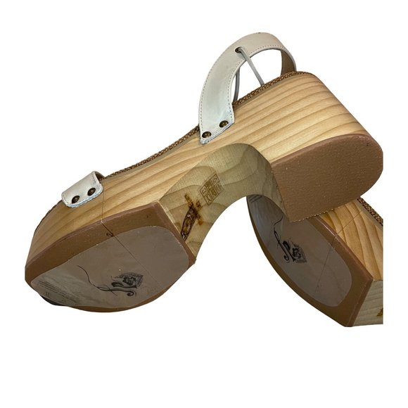 Free People Aurora Wrap Clog Sandal White US 11/ EU 41 - Picture 10 of 12